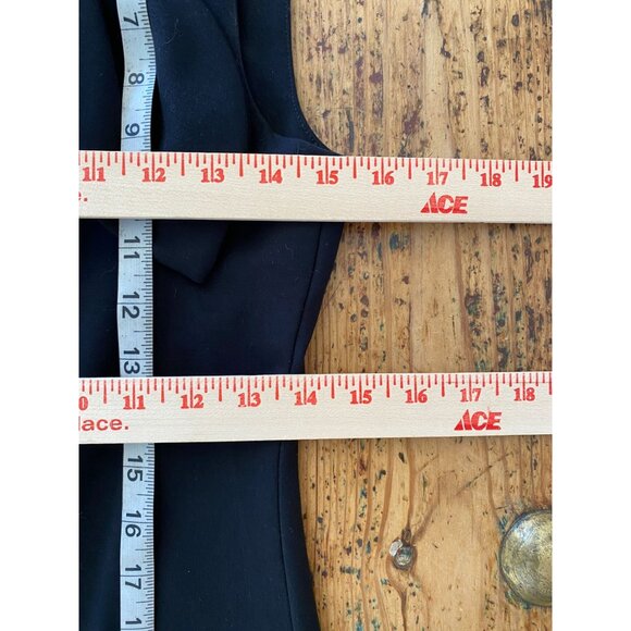 Banana Republic Womens Black Sleeveless Bow Detail Sheath Dress 4 Viscose Blend - Picture 6 of 7